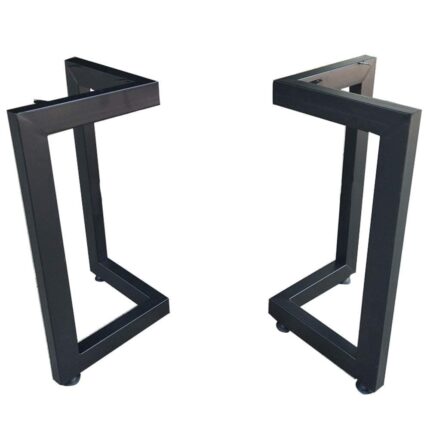 Alumnihall Metal Table Legs – Heavy-Duty L-Shape Base for Modern Tables